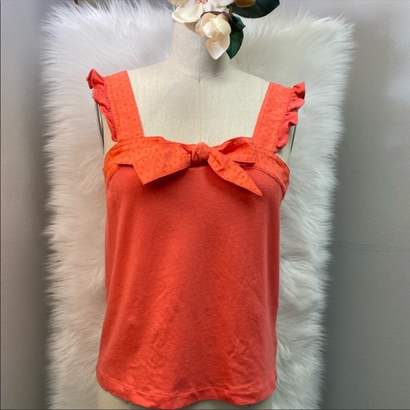 J.Crew Coral Top Sunset Bow Sweetheart - Picture 4 of 14